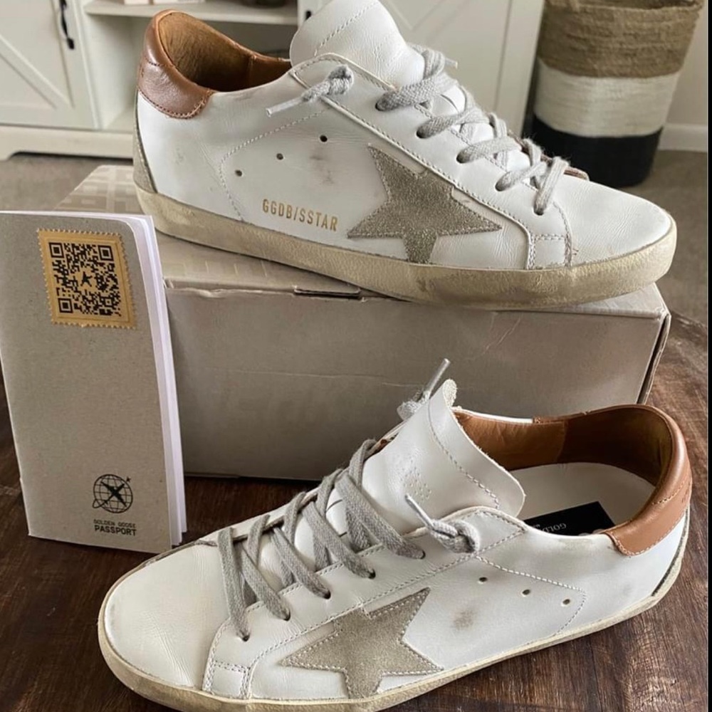 Golden Goose Superstar Tan Leather